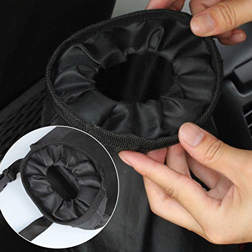 Storage Pouch Auto Car Seat Back Litter Trash Bag Garbage Can Headrest Hanging Storage Holder