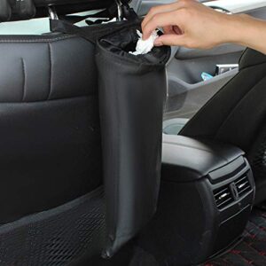 Storage Pouch Auto Car Seat Back Litter Trash Bag Garbage Can Headrest Hanging Storage Holder