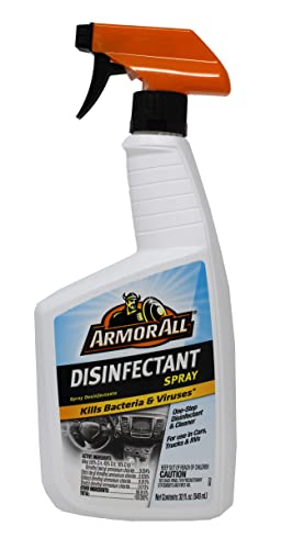 Armor All Disinfectant Spray General Cleaner Deodorizer Kills Bacteria & Viruses 32 Ounce Sprayer Bottle