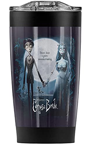 Logovision Corpse Bride Bride Poster Stainless Steel Tumbler 20 oz Coffee Travel Mug/Cup, Vacuum Insulated & Double Wall with Leakproof Sliding Lid | Great for Hot Drinks and Cold Beverages