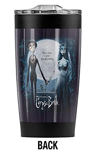 Logovision Corpse Bride Bride Poster Stainless Steel Tumbler 20 oz Coffee Travel Mug/Cup, Vacuum Insulated & Double Wall with Leakproof Sliding Lid | Great for Hot Drinks and Cold Beverages