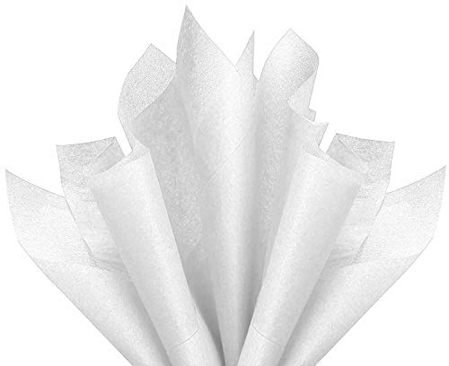 White Tissue Paper, Gift Bags, Packaging, Floral, Birthday, Holidays, Christmas, Halloween, and DIY Crafts (Lavender Scent)