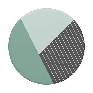 Abstract Geometric Modern Color Blocks Mint Sage Green Gray PopSockets PopGrip: Swappable Grip for Phones & Tablets