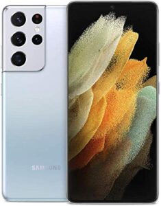 samsung galaxy s21 ultra 5g | g998u android cell phone | us version 5g smartphone | pro-grade camera, 8k video, 108mp high res | 128gb, phantom silver - verizon locked - (renewed)