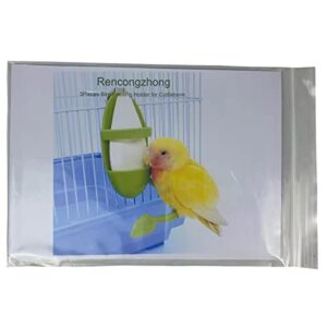 Plastic Bird Feeding Holder for Cuttlebone on Cage Parrot Cage Stands Parrots Feeder Perches,3 Pieces