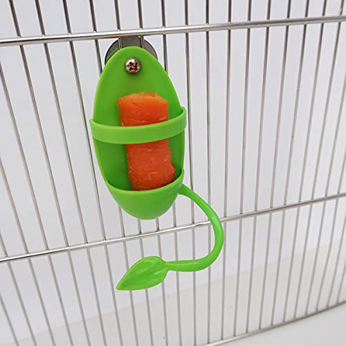 Plastic Bird Feeding Holder for Cuttlebone on Cage Parrot Cage Stands Parrots Feeder Perches,3 Pieces