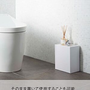 Yamazaki Wall-Mount Storage Bin Home | Plastic | Trash Can, One Size, White