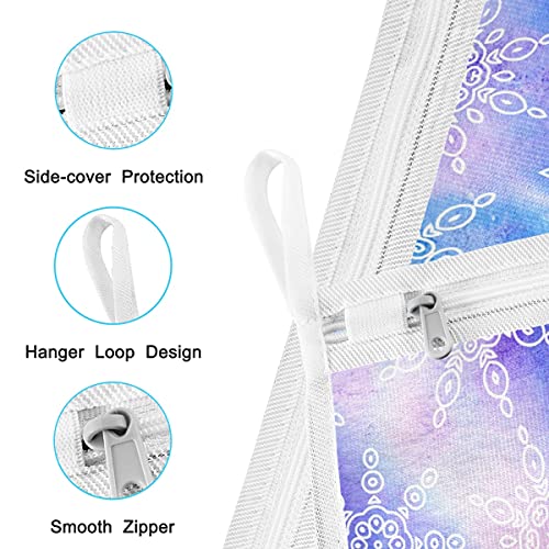 Winter Decorative Snowflakes Laundry Mesh Bag Delicates Lingerie Laundry Wash Bag Heavy Duty with Zipper Laundry Net Bags for Apartment Dorm Family Laundromat