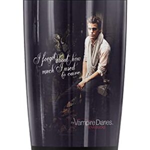 Vampire Diaries Stefan I Used To Care Stainless Steel Tumbler 20 oz Coffee Travel Mug/Cup, Vacuum Insulated & Double Wall with Leakproof Sliding Lid | Great for Hot Drinks and Cold Beverages