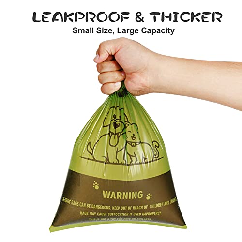 Tevado 120PCS Dog Poop Bag, Extra Thick Large Poop Bags for Dogs, Premium Dog Poop Bags Leak Proof, Tear Resistant Dog Pet Waste Bags Doggie Bags Scented with Free Dispenser