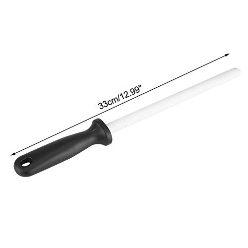 Knife Sharpening Steel, 8inch Professional Ceramic Knife Sharpening Rod, Knife Blade Sharpener Honer Knife Rod Sharpener for Kitchen Knife Scissors