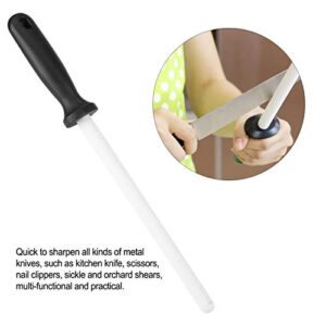 Knife Sharpening Steel, 8inch Professional Ceramic Knife Sharpening Rod, Knife Blade Sharpener Honer Knife Rod Sharpener for Kitchen Knife Scissors