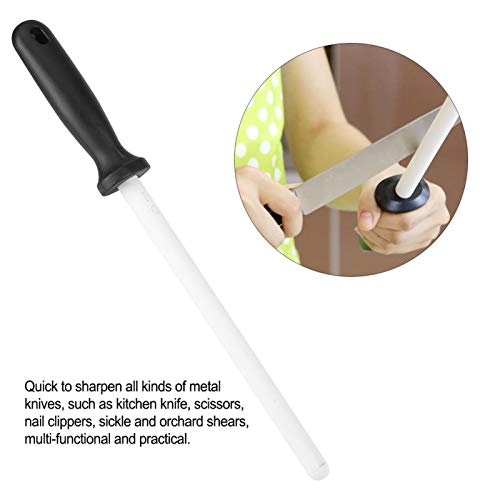 Knife Sharpening Steel, 8inch Professional Ceramic Knife Sharpening Rod, Knife Blade Sharpener Honer Knife Rod Sharpener for Kitchen Knife Scissors