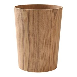 Creative Storage Wooden Trash Can Home Bucket Garbage Bin Hotel Living Room Office Wastebasket Cans Nordic Recycling Bin for Home Bedroom Kitchen Office Waste Basket Cans