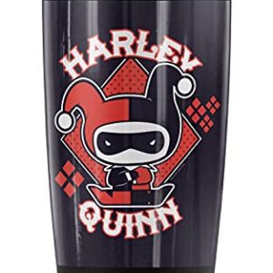 Logovision Harley Quinn Quinn Chibi Stainless Steel Tumbler 20 oz Coffee Travel Mug/Cup, Vacuum Insulated & Double Wall with Leakproof Sliding Lid | Great for Hot Drinks and Cold Beverages