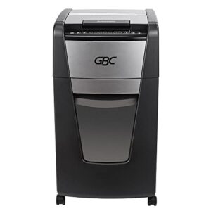 gbc paper shredder, auto feed+, 300 sheet capacity, super cross-cut, office shredder, 300x (wsm1757608)