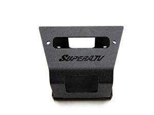superatv heavy duty winch mounting plate for polaris sportsman/highlifter/scrambler/touring (see fitment) | 3/16" steel plating | uv-resistant powder coating prevents corrosion! | no winch