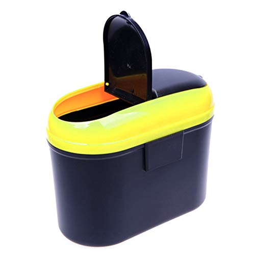 Storage Container Stylish Dual Side Lid Car Vehicle Plastic Trash Can Garbage Bin Storage Box