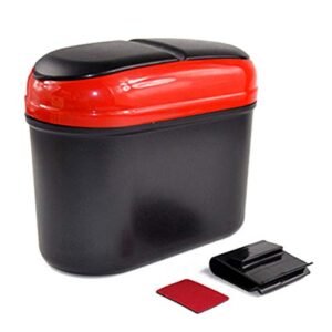 Storage Container Stylish Dual Side Lid Car Vehicle Plastic Trash Can Garbage Bin Storage Box