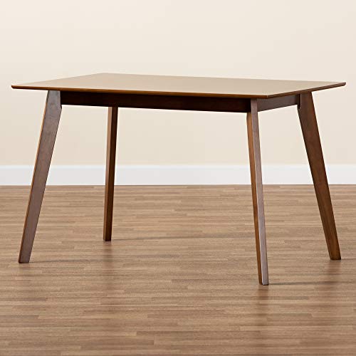 Baxton Studio Maila Dining Tables, Walnut Brown