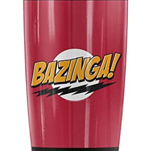 Logovision The Big Bang Theory Bazinga Stainless Steel Tumbler 20 oz Coffee Travel Mug/Cup, Vacuum Insulated & Double Wall with Leakproof Sliding Lid | Great for Hot Drinks and Cold Beverages