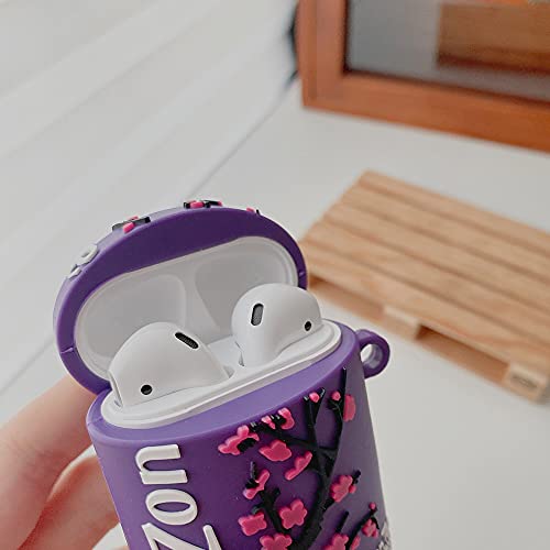 for Airpod 2/1 for AirPods Case 3D Cute Fun Cartoon Fashion Funny Character Air Pods 2&1 Cover Design, Soft Silicone Airpod Character Skin Keychain Ring, for Girls Boys Teens Kids