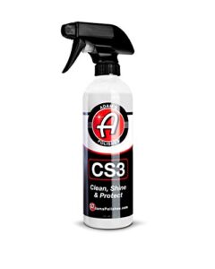 adam’s cs3 (16oz) - ceramic spray coating that cleans, shines & protects | top coat car wash polish & paint protectant stronger than car wax | rv boat motorcycle car detailing waterless wash cleaner