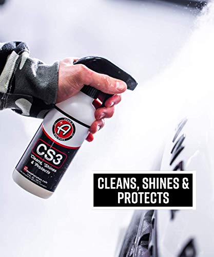 Adam’s CS3 (16oz) - Ceramic Spray Coating That Cleans, Shines & Protects | Top Coat Car Wash Polish & Paint Protectant Stronger Than Car Wax | RV Boat Motorcycle Car Detailing Waterless Wash Cleaner