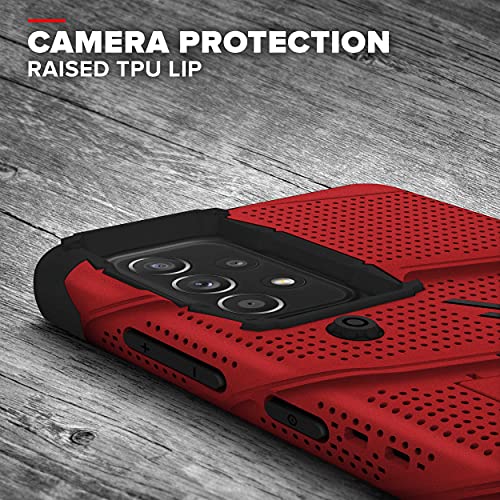 ZIZO BOLT Series Galaxy A52 5G Case Red & Black