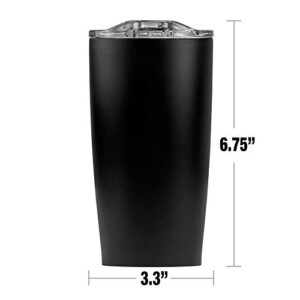 Logovision Friday the 13th Jason Ax Stainless Steel Tumbler 20 oz Coffee Travel Mug/Cup, Vacuum Insulated & Double Wall with Leakproof Sliding Lid | Great for Hot Drinks and Cold Beverages