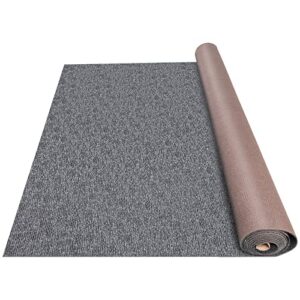 Happybuy Gray Marine Carpet 6 ft x 13.1 ft Boat Carpet Rugs Indoor Outdoor Rugs for Patio Deck Anti-Slide TPR Water-Proof Back Cut Outdoor Marine Carpeting Easy Clean Outdoor Carpet Roll