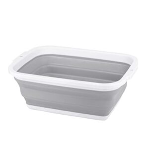 collapsible sink with 2.25 gal / 8.5l, foldable dish tub for washing dishes, camping, hiking and home, portable washing basin