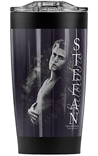 Logovision Vampire Diaries Stefan Next To Me Stainless Steel Tumbler 20 oz Coffee Travel Mug/Cup, Vacuum Insulated & Double Wall with Leakproof Sliding Lid | Great for Hot Drinks and Cold Beverages