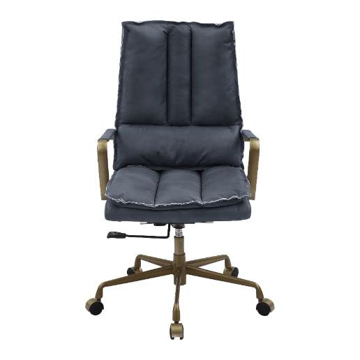 Acme Furniture Tinzud Office Chair, Gray Leather