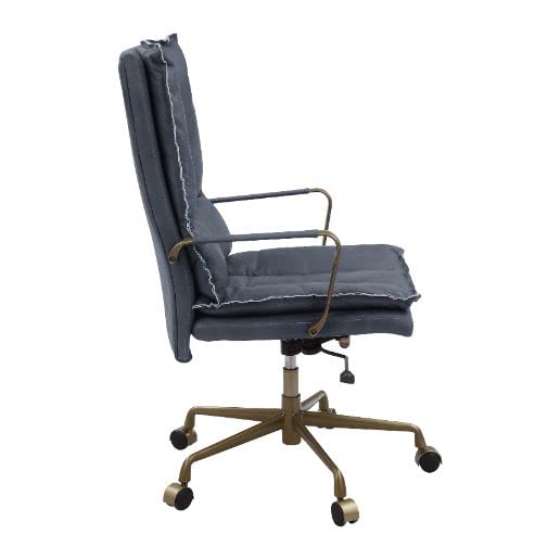 Acme Furniture Tinzud Office Chair, Gray Leather