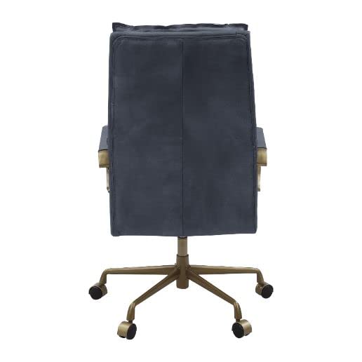 Acme Furniture Tinzud Office Chair, Gray Leather