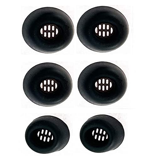 BLLQ Ear Tips Replacement for Galaxy Buds Pro, Silicone Ear PlugEar Cap Ear Gels Eartips Comaptible with Galaxy Buds Pro and Compatible with Jabra Elite 85t, S/M/L 3 Pairs, Black (85t3p)