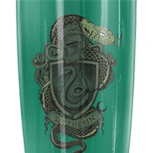 Logovision Harry Potter Slytherin Snake Crest Stainless Steel Tumbler 20 oz Coffee Travel Mug/Cup, Vacuum Insulated & Double Wall with Leakproof Sliding Lid | Great for Hot Drinks and Cold Beverages