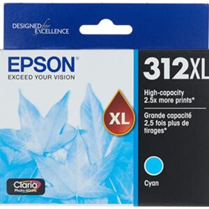 Epson T312XL320 Claria Photo HD Magenta High Capacity Cartridge Ink & T312XL220 Claria Photo HD Cyan High Capacity Cartridge Ink