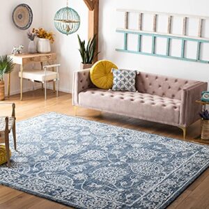 safavieh metro collection 8' x 10' naturalblue met806m handmade premium wool living room dining bedroom area rug