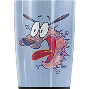 Courage the Cowardly Dog Evil Inside Stainless Steel Tumbler 20 oz Coffee Travel Mug/Cup, Vacuum Insulated & Double Wall with Leakproof Sliding Lid | Great for Hot Drinks and Cold Beverages