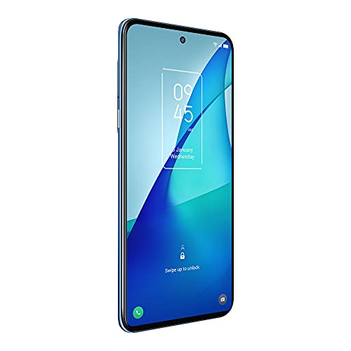 TCL 20S Unlocked Android Smartphone with 6.67” Dotch FHD+ Display, 64MP Quad Rear Camera System, 128GB+4GB RAM, 5000mAh Battery with Fast Charging, North Star Blue