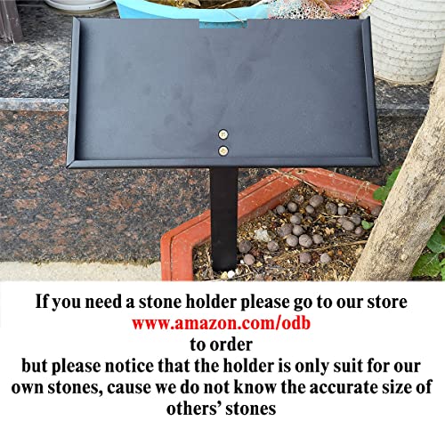 ODB Personalized Pet Memorial Stones, Black Granite Memorial Garden Stone Engraved with Photo, Gifts for Someone Who Lost a Loved One, or Pet, Dog, Cat (with Photo)