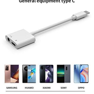 USB C to 3.5mm Headphone and Charger Adapter Type C Android Jack AUX dongle Audio Splitter for Google Pixel,Samsung galaxy S21 S20 S10 S9 Ultra Note,for iPad air4 Pro LG Fast power Charging Cable Cord