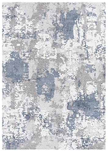 SAFAVIEH Century Collection 10' x 14' Grey/Blue CTY339F Modern Abstract Non-Shedding Living Room Dining Bedroom Area Rug