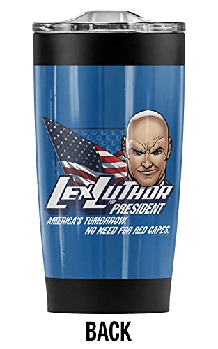 Logovision Superman Lex Luthor For President Stainless Steel Tumbler 20 oz Coffee Travel Mug/Cup, Vacuum Insulated & Double Wall with Leakproof Sliding Lid | Great for Hot Drinks and Cold Beverages