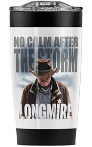 longmire after the storm stainless steel tumbler 20 oz coffee travel mug/cup, vacuum insulated & double wall with leakproof sliding lid | great for hot drinks and cold beverages