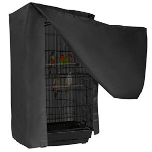 downtown pet supply - universal bird cage cover - bird cage accessories - breathable & machine washable fabric, blocks light - small bird cage cover w/2 top handles - 33 x 22.5 x 55 in