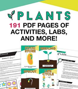 in a flash plants science instructional resources—flash drive with lessons, labs, observation journal, templates, songs, posters, stem challenge, plant e-books, grades k-2 (191 pgs)
