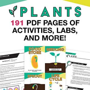 In A Flash Plants Science Instructional Resources—Flash Drive With Lessons, Labs, Observation Journal, Templates, Songs, Posters, STEM Challenge, Plant E-Books, Grades K-2 (191 pgs)